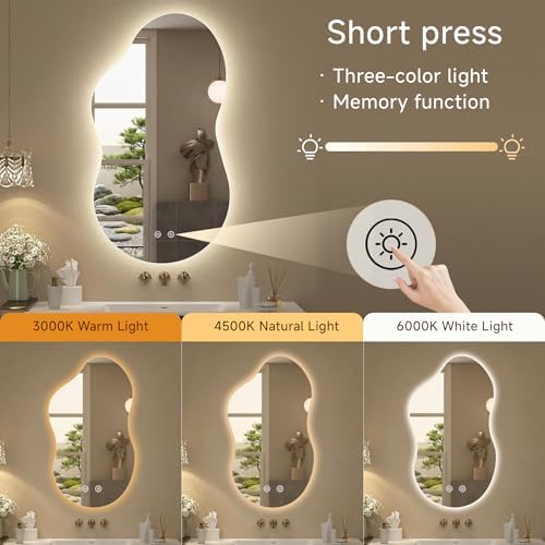 Irregular Bathroom Wall Mirror - Image 5