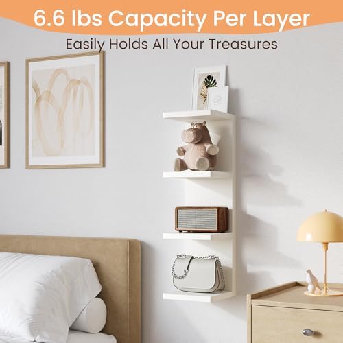 upsimples 4-Tier Floating Wall Shelf - Image 6