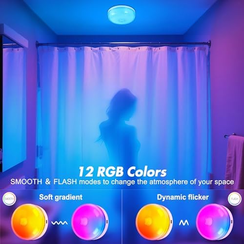 4-Pack Waterproof Shower Light No Wiring, Rechargeable Shower Lamp - Image 2