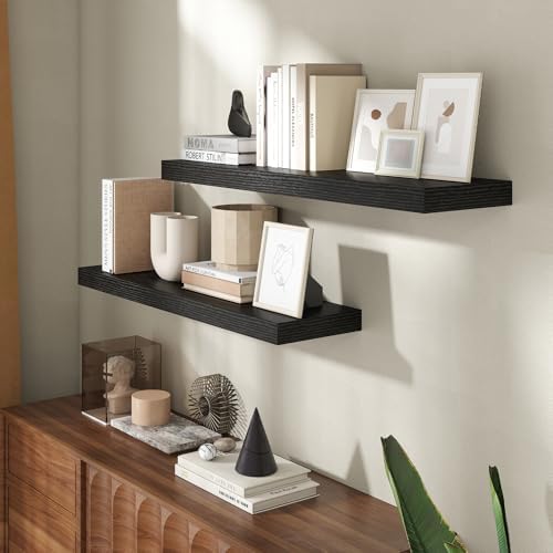 36 Inch Floating shelves for Wall, 8 Inch Deep, Invisible Brackets - Image 2
