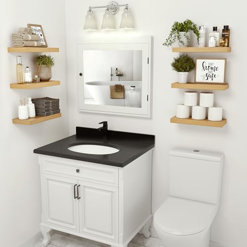 Vivelove Floating Shelves for Wall Mounted 16 inch Set of 2 - Image 5