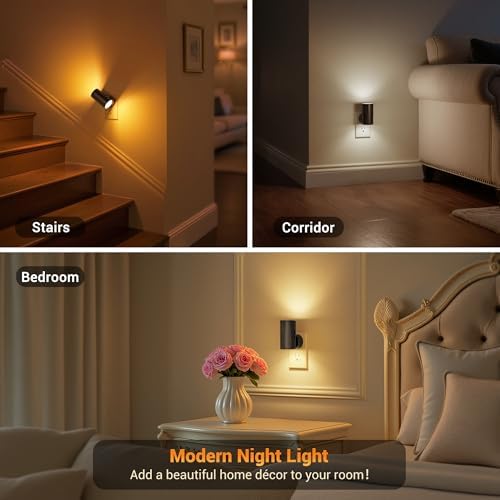 JandCase LED Night Light, Night Lights Plug into Wall, Dusk to Dawn, 5 Color - Image 6