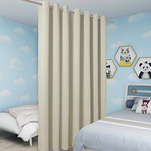 BONZER Room Divider Blackout Curtain Extra Wide Wall Screen Partitions - Image 4
