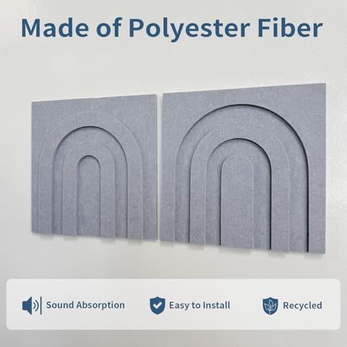 3D Decorative Felt Double-layer Acoustic Panels Arch Pattern - Image 4