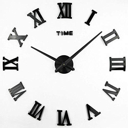 Timelike 3D DIY Wall Clock, 1M Modern Frameless Large 3D DIY Wall Clock Kit - Image 2