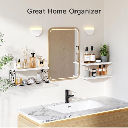 Amada Bathroom Shelves with Storage Basket - Image 7