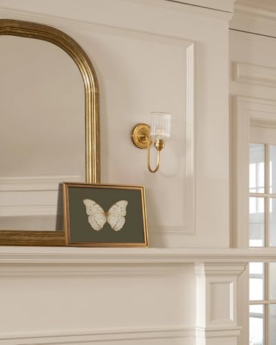 KBKBART Vintage Butterfly Wall Art Gold Framed Canvas Print 8x10 inch - Image 4
