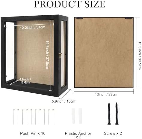13x16x6 Extra Black Deep Shadow Box - Image 6
