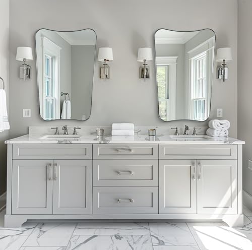 ANDY STAR Chrome Bathroom Mirror 24x36, Bathroom Mirror - Image 3