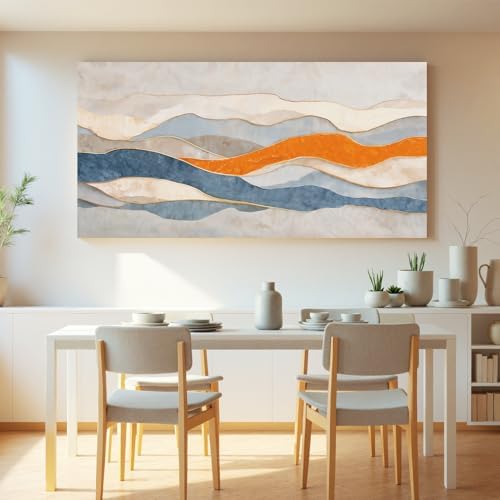 Abstract Canvas Wall Art Decor Print Stripe - Image 2