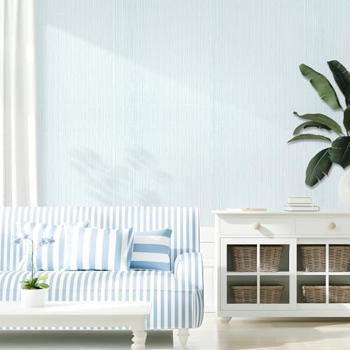 Faux Grasscloth Wallpaper Peel and Stick Linen Textured 15.7in x 196.85in - Image 3