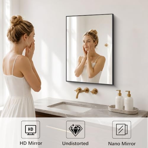 DESBING 16" x 24" Bathroom Mirror - Image 4