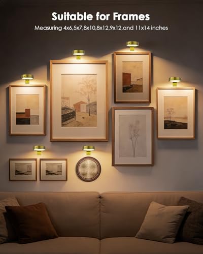 Picture Lights for Wall, Rechargeable Battery Magnetic Wall Lights - Image 7