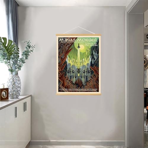 Middle Earth Landscape Wall Art Prints Canvas PaintingFantasy Posters, Wall - Image 3