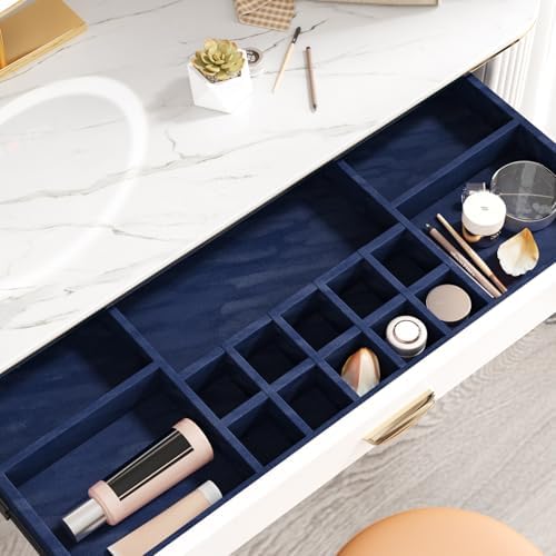 Navy Blue Velvet Drawer Liner Self Adhesive Velvet Flocking Liner - Image 3