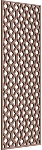 Resort Decorative Pierced Fretwork Wood Wall Panels, 15 3/8"W x 39 3/8"H x 3/8"T by EkenaMillwork
