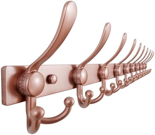 Dseap Coat Rack Wall Mount 37 Inch, Heavy Duty 12-Gauge Base vs Flimsy 1mm by Dseap