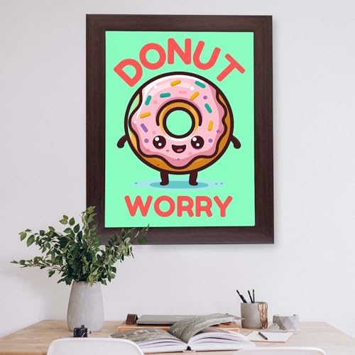 InkFlow Posters Donut Worry Canvas Poster - Image 5
