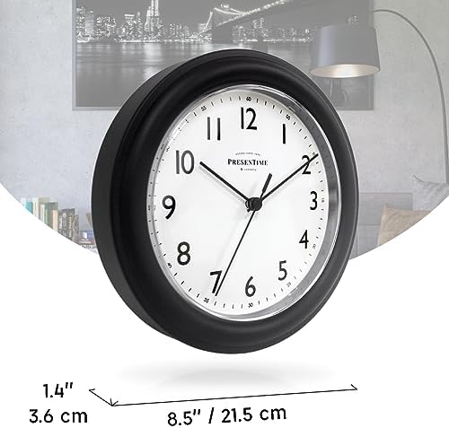 Presentime 8.5" Modern Farmhouse Essential Wall Clock - Image 7