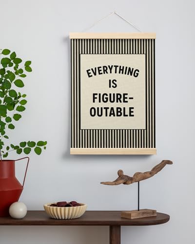 FGFK Everything Is Figureoutable Positive Affirmations Wall Art Poster Hanger - Image 3