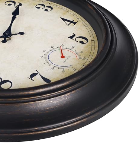 Wall Clock Battery Operated Silent Vintage Wall Clocks - Image 3