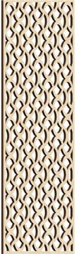 Resort Decorative Pierced Fretwork Wood Wall Panels, 15 3/8"W x 39 3/8"H x 3/8"T by EkenaMillwork