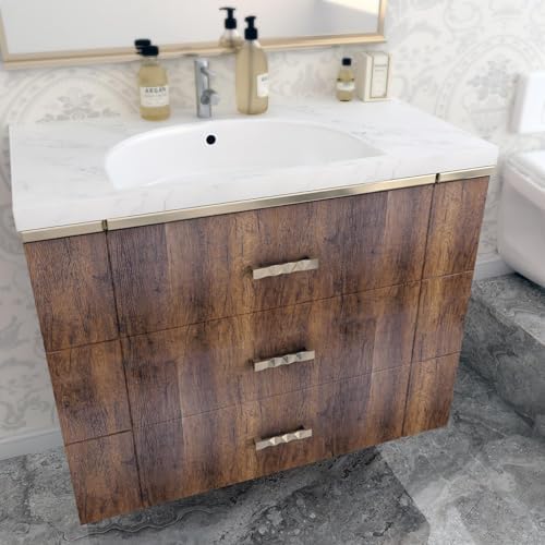Decotalk 24x120 Inch Woodgrain Contact Paper Peel and Stick Countertop Wood - Image 5