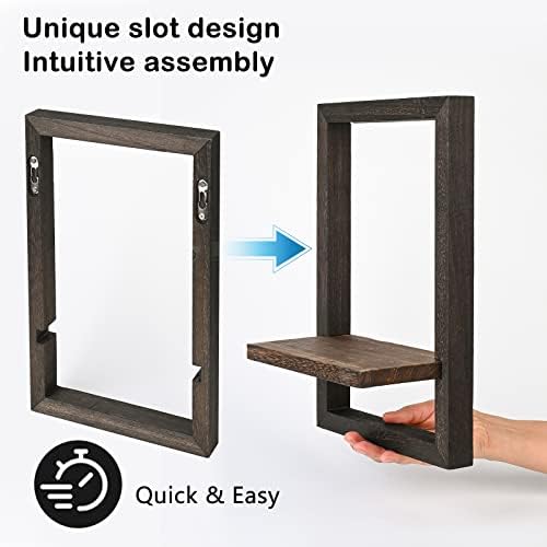 idee-home Floating Shelves for Wall Set of 4 Decorative Hanging Shelf - Image 5