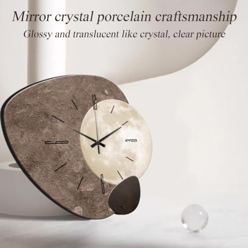 Creative Hanging Clock with Led Light, Irregular Creative Decorative Clock - Image 4