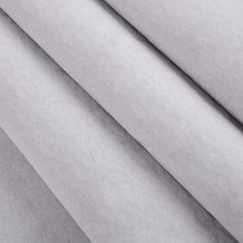 Light Grey Self Adhesive Soft Velvet Drawer Liner DIY Felt Fabric - Image 2