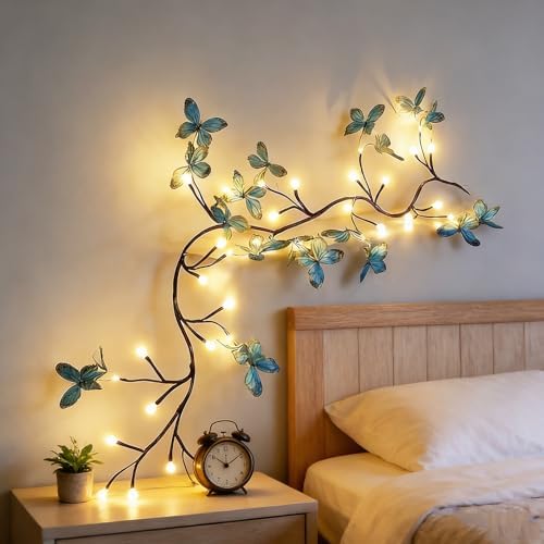 Blue Butterfly LED Tree Branch Lights - Image 2