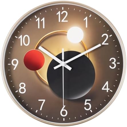 PATIKIL 12 Inch Modern Wall Clock, Silent Non-Ticking Wall Clocks Sweep by PATIKIL