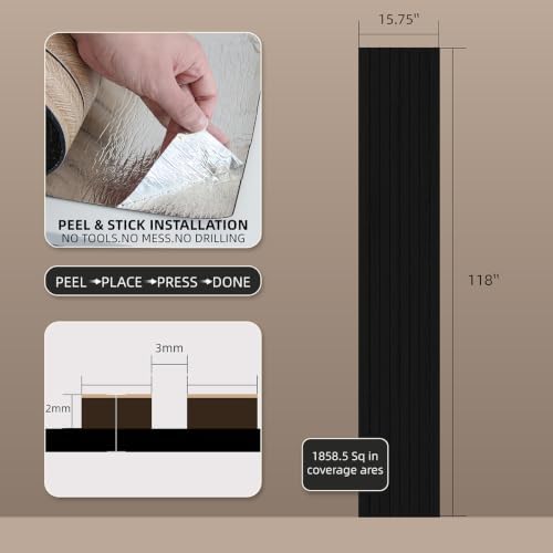 WaveSpace Peel and Stick Wallpaper, 25.8 sq ft - Image 4