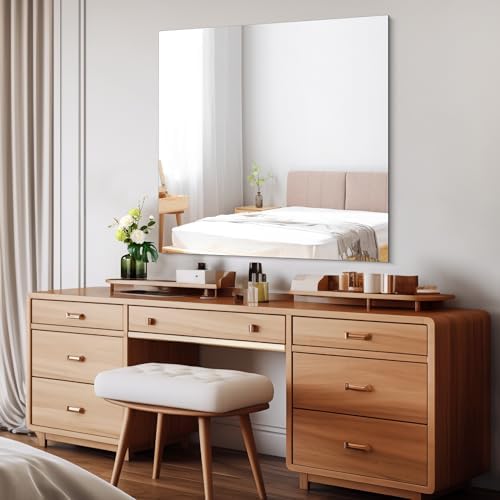 CILIBER Frameless Mirror, 36x36 Square Bathroom Mirrors - Image 3