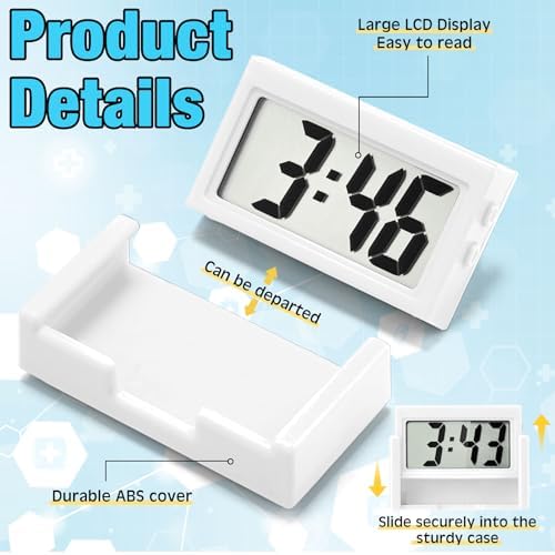 Frienda 3 Pieces Mini Small Digital Clock Stick On - Image 4