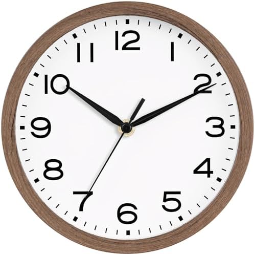 AKCISOT 12 Inch Wall Clock, Silent Battery Operated Analog Clock by Akcisot