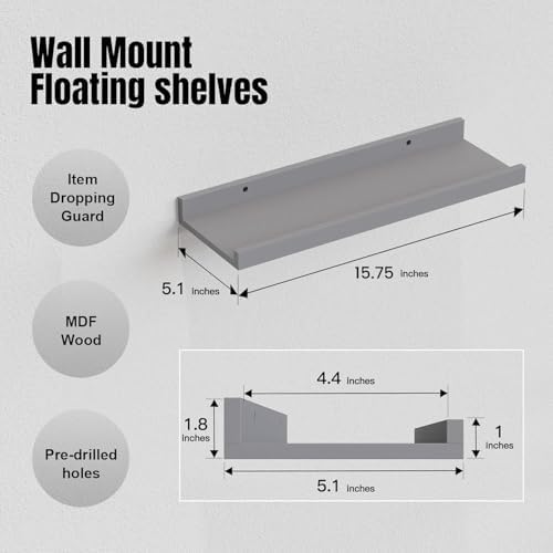 RICHER HOUSE 5-Set Floating Shelves - Image 3