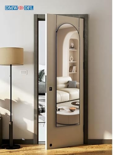 DMWOODFL Over The Door Full Length Arched Mirror - Image 6