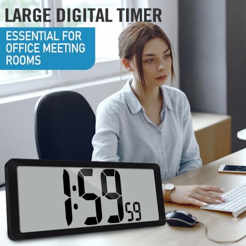 14.2" Large Atomic Digital Wall Clock - Image 5