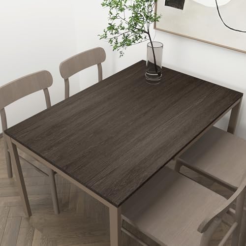 48x1920inch Full-width Extra Wide Wood Grain Wallpaper Peel and Stick Dark - Image 6