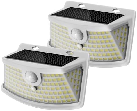 Aootek Solar Motion Sensor Lights Outdoor 120 LEDs, 2 Pack by Lightupeveryconer
