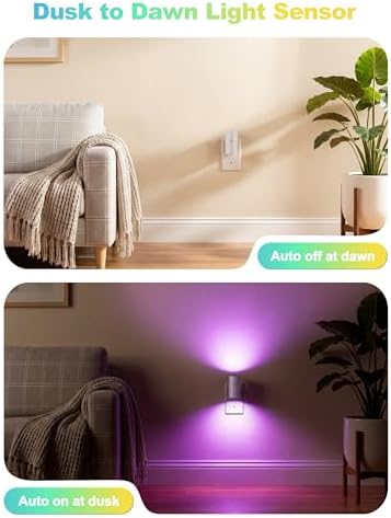 VOLISUN Led Night Light Plug into Wall, 6 RGB Night Lights - Image 4