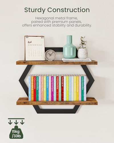 CHOEZON Hexagon Floating Shelves - Image 4