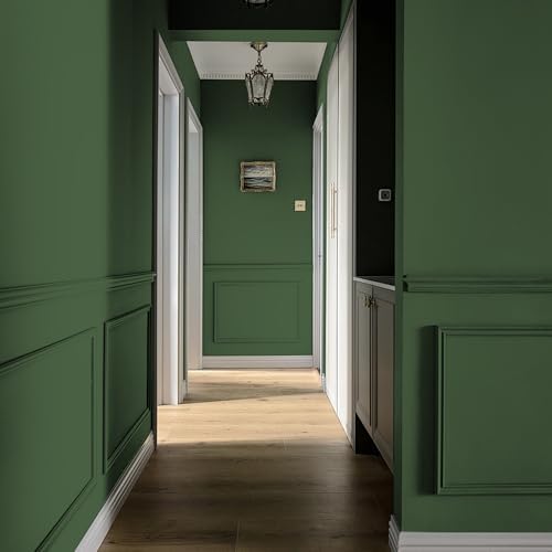 17.7" x118" Dark Green Peel and Stick Wallpaper Green Contact Paper Waterproof - Image 5
