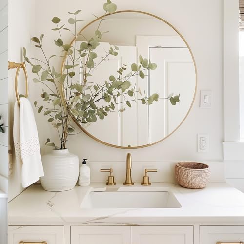 Sunniry Circle Mirror 26 inch, Round Wall Mirror - Image 4