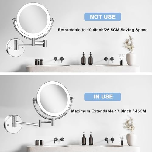 Magnifying Makeup Mirror Wall Mounted - Image 6
