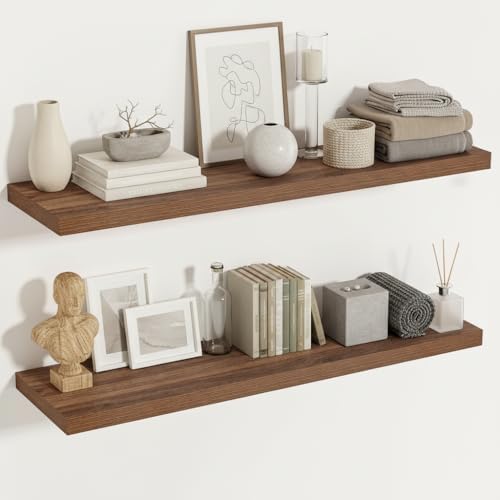 Vivelove Rustic Floating Shelves, 48 X 12 Inches by VIVELOVE