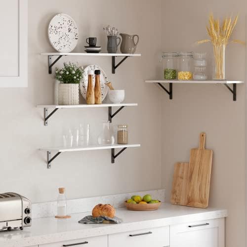DINZI LVJ Long Wall Shelves, 31.5" Wall Mounted Shelves - Image 5