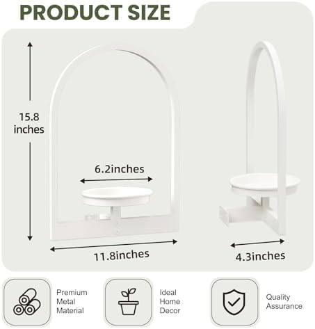 Floating Shelves for Wall Plant Stand Indoor Set of 2 - Image 2