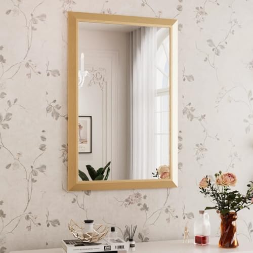 Amorho Bathroom Mirror for Wall, 24 X36 Inch Metal Framed by Amorho